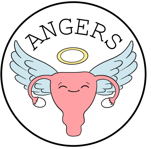 Pin's ange-utérus